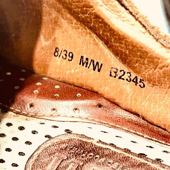 Born Y2K ‎ Womens Size 8M/W Leather Slip On Buckle Comfort Loafers Mules Clogs - Picture 5 of 16